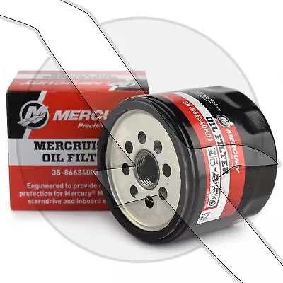 Mercury Marine Mercruiser Oil Filter 3.0L 4.3L V6 5.7 350 V8 35-866340K01 • $19.99