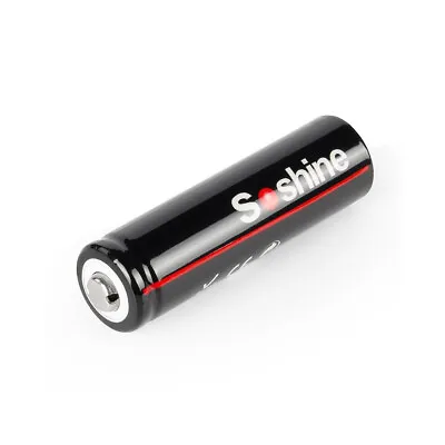 Soshine 14500 900mAh Battery 3.7V Lithium Rechargeable Torch Light UK Batteries • £4.39