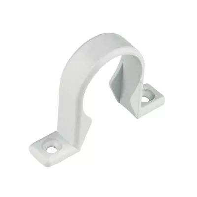 Waste Pipe Clip 40mm 1.5   White Floplast • £1.99