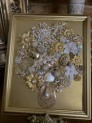 Vintage And Contemporary Jewelry Art Framed • $68