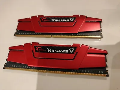 G. SKILL RIPJAWS V 8GB (2X4GB) DDR4 2133MHz PC4-17000 1.20V F4-2133C15D-8GVR • £24