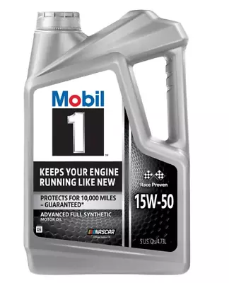 🔥HOT SALE🔥 Mobil 1 Advanced Full Synthetic Motor Oil 15W-50 5 Quart • $26.99