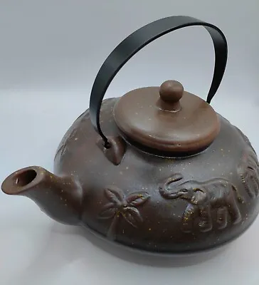 Teapot With Infuser Tea Pot Kettle Coffee Pot Elephant Classic Stoneware 100cl • £12.99