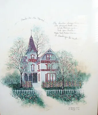 D. Morgan Water Color Artist Proof Lithograph Church Hand Signed Matted Framed • $259.80