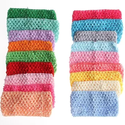 20PCS 7CM Knit Headband For Hair Accessories Hollow Out Elastic Hairband Head • $8.90