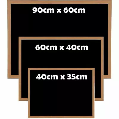 £8.99 • Buy Premium Blackboard Chalkboard Magetic Wooden Chalk Board Kids Message Memo Sign