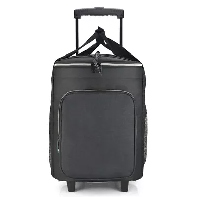 EAGLEMATE 36L Collapsible Wheeled Cooler Bags Rolling Soft Cooler Bags BPA FREE • $69.99