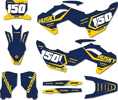 Custom Decal Kit To Fit Husqvarna FC 250 2023 2024 Model Hammer Style Stickers • $193.66