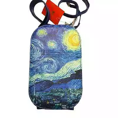 Van Gogh Starry Night Crossbody Bag Monarque NEW Art To Wear Artsy Navy Galaxy  • $24.99