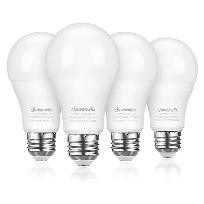 DEWENWILS Dusk To Dawn Light Bulbs 9W LED Light Bulb Daylight E26 Base 4-Pack • $13.99