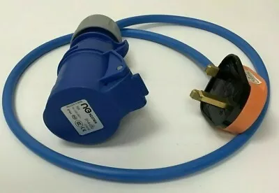 LEAD 1 CARAVAN/SITE LEAD ADAPTOR MOTORHOME/GENERATOR LEAD 13a 3 PIN - BLUE 240v • $21