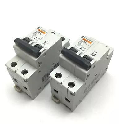 Lot Of 2 Merlin Gerin K60N C10 Circuit Breaker 2-Pole Rating: 400VAC 10A • $30