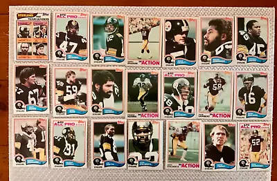 1982 Topps Football Steelers Team Set 21 Cards NM 🏈🔥 • $27.50