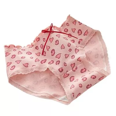 Heart Plaid Cartoon Strawberry Bear Panties Female Lingeries Briefs Plaid Thong • £3.36