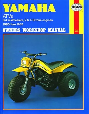 Haynes Manual 1154 For Yamaha ATV 3 & 4 Wheelers 2 & 4 Stroke Engines (80 - 85) • $53.09