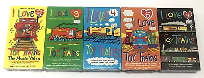 I Love Toy Trains 5 VHS Lot 3 4 6 9 + Music Video Special Edition New Sealed • $24.99