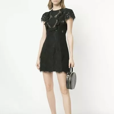 Gorgeous ALICE MCCALL Girl Talk Black Mini Dress Size 8 #33468 • $85