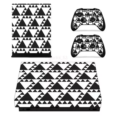 NEW - For Xbox One X Console Vinyl Decals Skins Geometric Figure Stickers AUS • $21.57