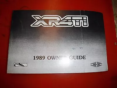 1989 Merkur Xr4ti Original Factory Operators Owners Manual Guide • $18.19