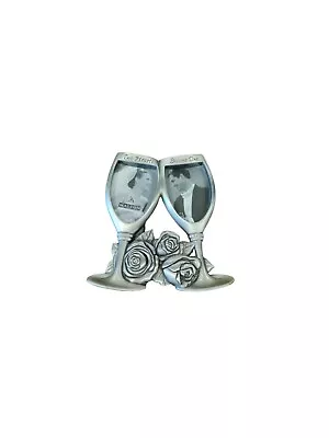 Malden International Designs Champagne Glasses Wedding Picture Frame • $14.90