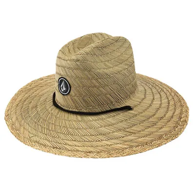 Volcom Men's Quarter Straw Wide Brim Hat Natural Brown Headwear Sunprotection • $31.45