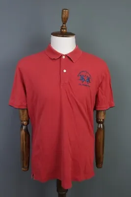 La Martina Polo Buenos Aires Red Short Sleeve Polo Shirt  XL • $50