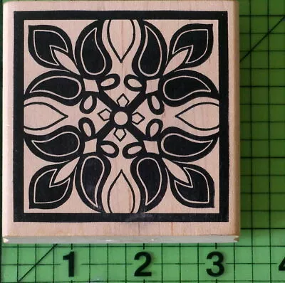 Bold Tulip Design Wood Mounted Rubber Stamp By Magenta • $7.95