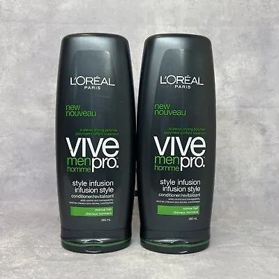 2 X L'Oreal VIVE Pro For Men Style Infusion Conditioner Normal Hair 13oz/EA • $29.99