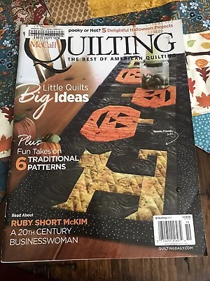 $4.99 • Buy QUILTING Magazine The Best Of American Quilting Sept/Oct  2020 FALL HALLOWEEN