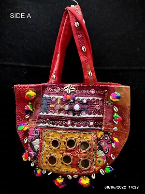 Designer Indian Vintage Banjara Bag Tribal Ethnic Boho Mirror Work Bag Tote Bag • $75