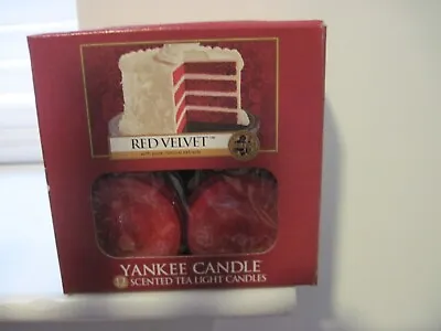 Yankee Candle Red Velvet Tea Lights (12 Per Box) • £16.40