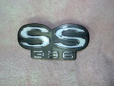 $125 • Buy  Vintage Chevy Front Grille Emblem SS 396 SuperSport /With Rear Mounting Bracket