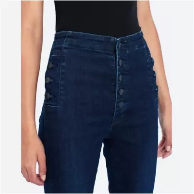 J Brand Natasha High Rise Skinny Crop Blue Jeans In Revival Size 26 Inseam 27  • $74.97