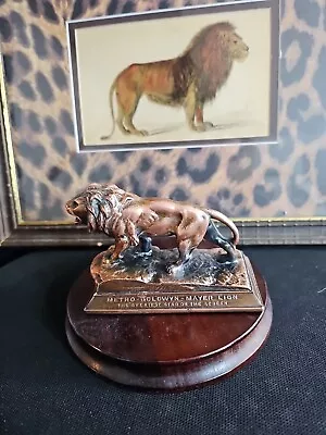 MGM METRO GOLDWYN MAYER Bronze Paperweight Lion Greatest Star On Screen 1930's • $348