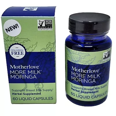 Motherlove More Milk Moringa Herbal Supplement 60 Capsules 10/2024 • $8.39