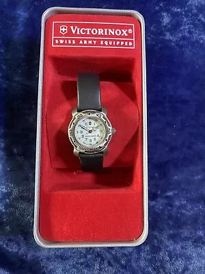 £34.99 • Buy Victorinox Swiss Army Watch Rotatable Bezel, Ladies, Leather Strap, With Box