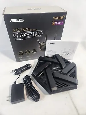  ASUS RT-AXE7800 Tri-band WiFi 6E Extendable Router 6GHz Band 2.5G Port • $179.95