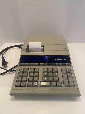 Monroe 3140 Desktop Printing Calculator Adding Machine 12 Digit - Working • $29