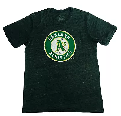 Oakland Athletics Majestic Threads Vintage T-Shirt Size Large Green MLB  • £14.86