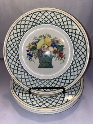 Vintage Villeroy & Boch Basket Salad Plate - Set Of 4 • £26.49