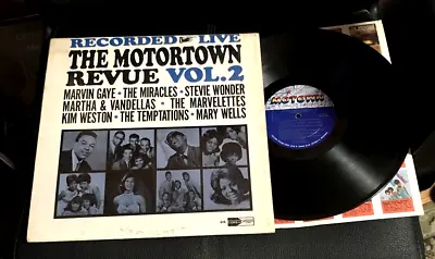 THE MOTORTOWN REVUE LIVE Volume 2 NM Shrink OG Marvin Gaye Stevie Wonder Kim • $35