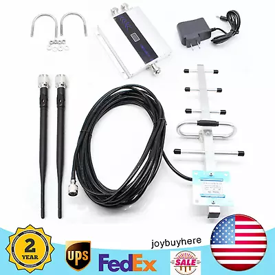 900MHz Cell Phone Signal Repeater Booster Amplifier & Yagi Antenna Kit LCD GSM • $43