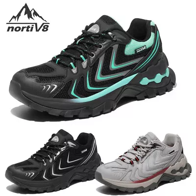 NORTIV 8 Men's Breathable Hiking Shoes Lightweight Outdoor Trekking Trails Boots • $19.99