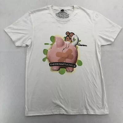 Piggy Bank Tshirt Medium Mens The Men Wit Uchies Graphic White Urban Wear • $9.09