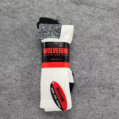 Wolverine Steel Toe Socks Mens Size 10-13 Ankle White • $9.99