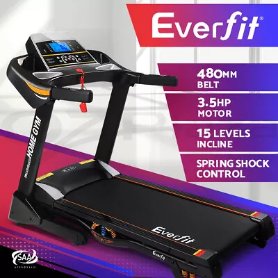 Everfit Treadmill Electric Auto Incline Home Gym Exercise Machine Fitness 48cm • $639.95