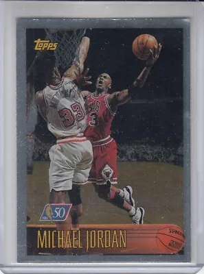 1996-97 Topps Basketball NBA 50 Foil Parallel MICHAEL JORDAN #139 Bulls *Read* • $14.99