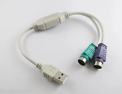 $2.79 • Buy 1pcs New USB To PS/2 PS2 Cable Keyboard Mouse PC LAPTOP Adapter Converter