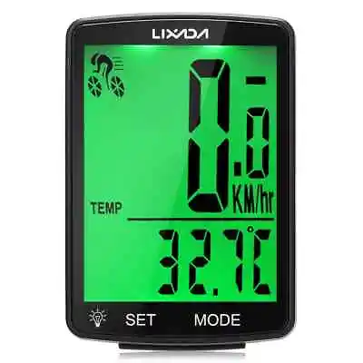 Wireless Bike Computer LCD Screen Mountain Bike Speedometer Odometer Waterproof • $27.52