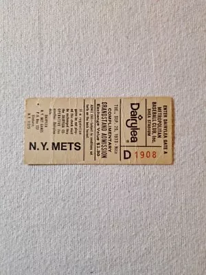 NY Mets FREE Ticket Stub WILLY MAYS NIGHT September 25th 1973 • $29.99